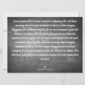 Carte Salutations de Noël sur l'ardoise (Dos)