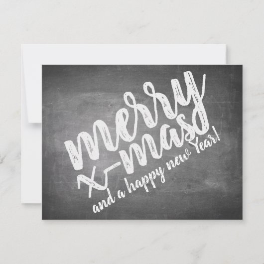 Carte Salutations de Noël sur le tableau de la Marche (Devant)