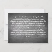 Carte Salutations de Noël sur le tableau de la Marche (Dos)