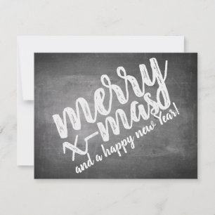 Carte Salutations de Noël sur le tableau de la Marche