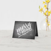 Carte Salutations de Noël sur le tableau de la Marche (Fleur jaune)