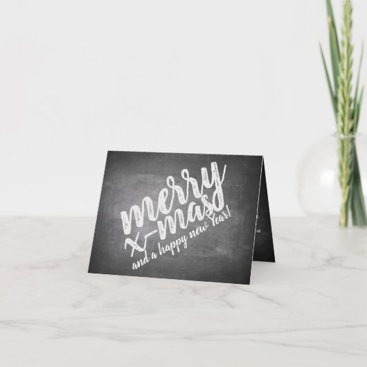 Carte Salutations de Noël sur le tableau de la Marche (Devant)