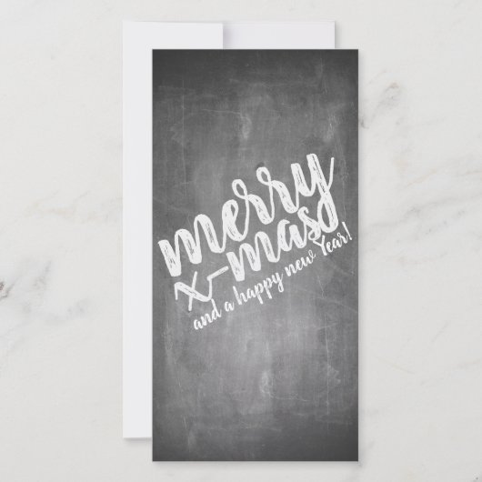 Carte Salutations de Noël sur le tableau de la Marche (Devant)