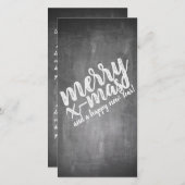 Carte Salutations de Noël sur le tableau de la Marche (Devant / Derrière)