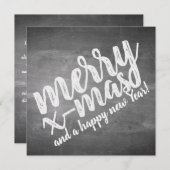 Carte Salutations de Noël sur le tableau de la Marche (Devant / Derrière)