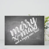 Carte Salutations de Noël sur le tableau de la Marche (Debout devant)