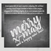 Carte Salutations de Noël sur le tableau de la Marche (Devant / Derrière)