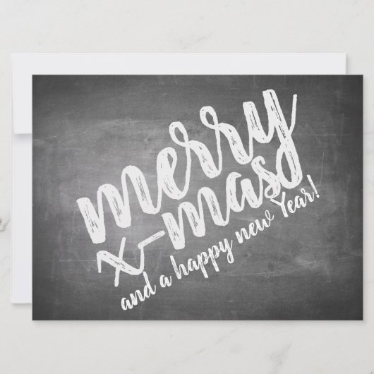 Carte Salutations de Noël sur le tableau de la Marche (Devant)