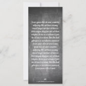 Carte Salutations de Noël sur le tableau de la Marche (Dos)