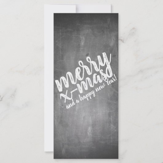 Carte Salutations de Noël sur le tableau de la Marche (Devant)