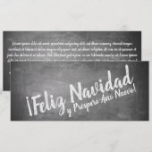 Carte Salutations de Noël sur le tableau noir (Devant / Derrière)