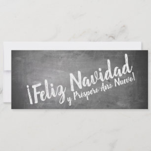 Carte Salutations de Noël sur le tableau noir
