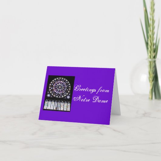 Carte Salutations de Notre Dame (Devant)