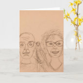 Carte salutations de nous le beakybirdz (Fleur jaune)