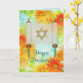 Carte Salutations de pâque (Fleur jaune)