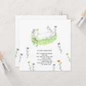 Carte Salutations de Pâques Bunny Vieux Nourriture Ryhme (Devant/Arrière en situation)