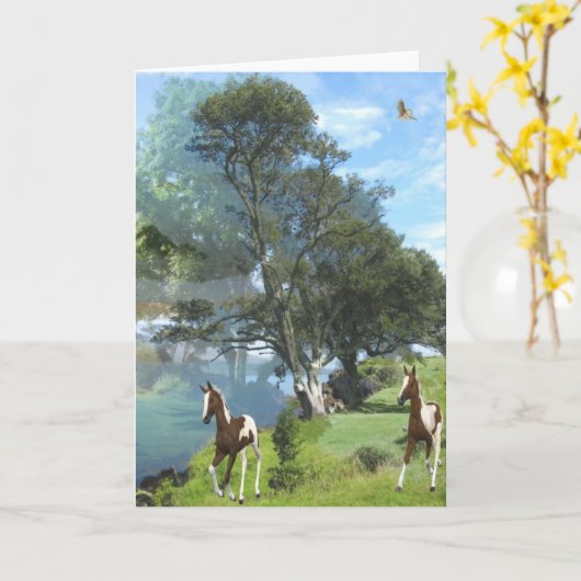 Carte Salutations de pays (Fleur jaune)