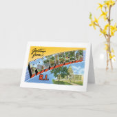 Carte Salutations de Providence, Rhode Island ! (Fleur jaune)