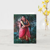 Carte Salutations de Radha Krishna (Fleur jaune)