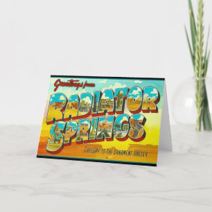 Carte Salutations de Radiator Springs Arizona