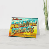 Carte Salutations de Radiator Springs Arizona (Devant)