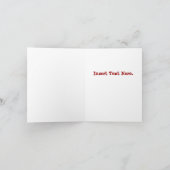 Carte Salutations de ragondin du Maine (blanc) (Intérieur)