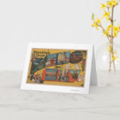 Carte Salutations de Reno, NevadaReno, nanovolt (Fleur jaune)