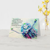 Carte Salutations de ressort (Fleur jaune)