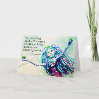 Carte Salutations de ressort