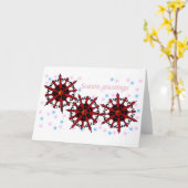Carte Salutations de saison (Fleur jaune)