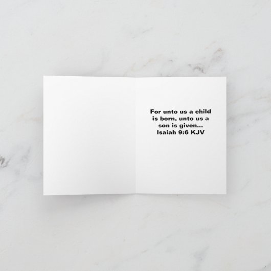 Carte Salutations de saison pliées de 4 po x 5,6 po (Intérieur)