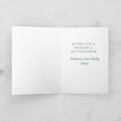 Carte Salutations de saison Verdure d'hiver (Intérieur)