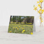 Carte Salutations de Sibiu, Roumanie (Fleur jaune)