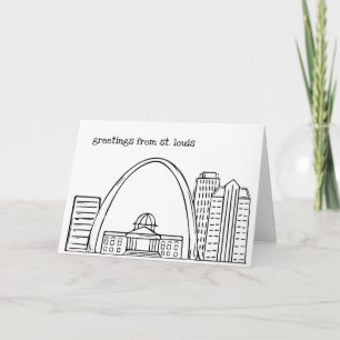 Carte Salutations de St Louis - art original