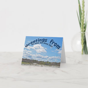 Carte Salutations de Sunny New Jersey Shore Note Card