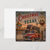 Carte Salutations de vacances de la Lone Star Route 66 (Devant / Derrière)