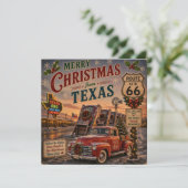 Carte Salutations de vacances de la Lone Star Route 66 (Debout devant)