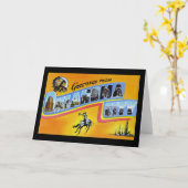 Carte Salutations de Ville d'Oklahoma l'Oklahoma (Fleur jaune)