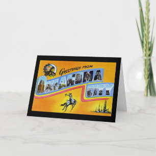 Carte Salutations de Ville d'Oklahoma l'Oklahoma