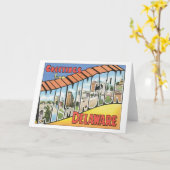 Carte Salutations De Wilmington Delaware (Fleur jaune)