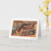 Carte Salutations des montagnes rocheuses (Fleur jaune)