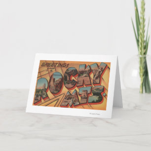 Carte Salutations des montagnes rocheuses