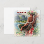 Carte Salutations d'été (Devant / Derrière)