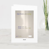 Carte SALUTATIONS D'EXOBIA : Quand les ombres vous (Dos)