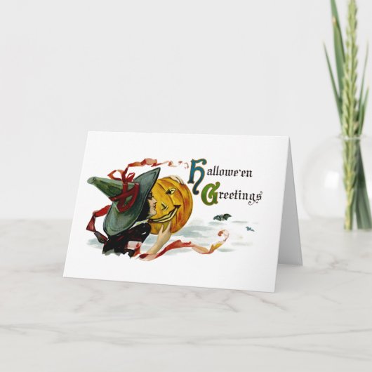 Carte Salutations d'Halloween (Devant)