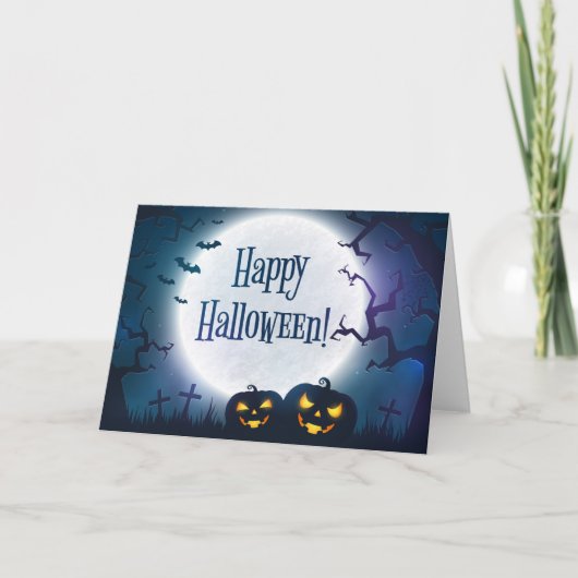 Carte Salutations d'Halloween (Devant)