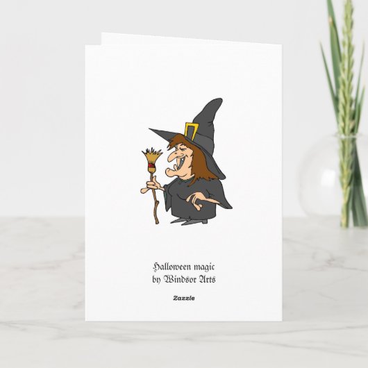 Carte Salutations d'Halloween (Dos)