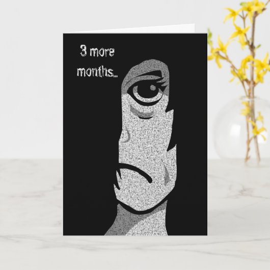 Carte Salutations d'Halloween précoces (Fleur jaune)