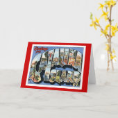 Carte Salutations d'île la Californie de Catalina (Fleur jaune)