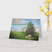 Carte Salutations d'Irlande (Fleur jaune)